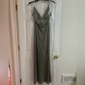 Jenny Yoo Lux Satin Dress - Eloise / Moss